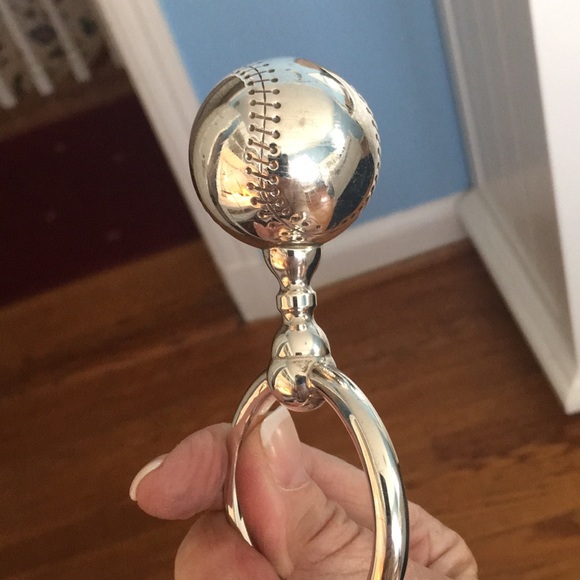 Tiffany & Co. Accessories Tiffany Co Sterling Baseball Baby Rattle